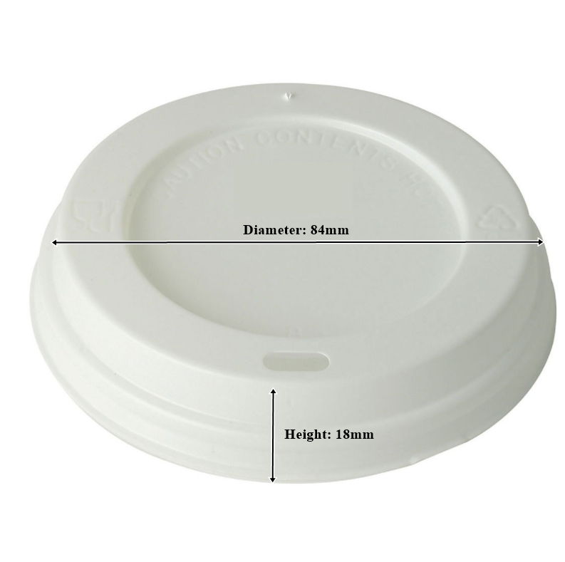 White Zig Zag Ripple Paper Cups & Sip-Thru Lids. (8 oz) (1000 Cups & 1000 Lids)