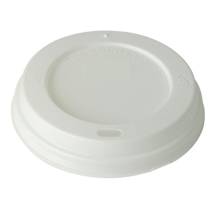 Dispo White Domed Disposable Sip-Thru Lid. (Box of 1000) (Fit 8 oz)