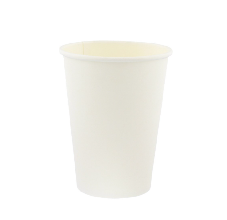 Dispo White Single Wall Hot Drink Paper Cups. (Box of 1000) (8oz)