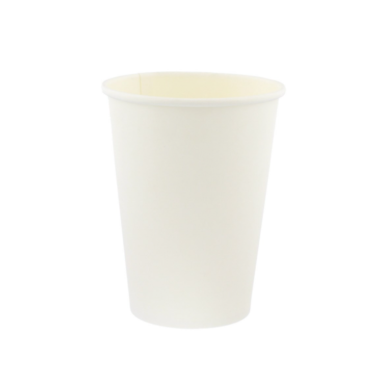 Go-Pak White Single Wall Hot Drink Paper Cups. (Box of 1000) (12oz)