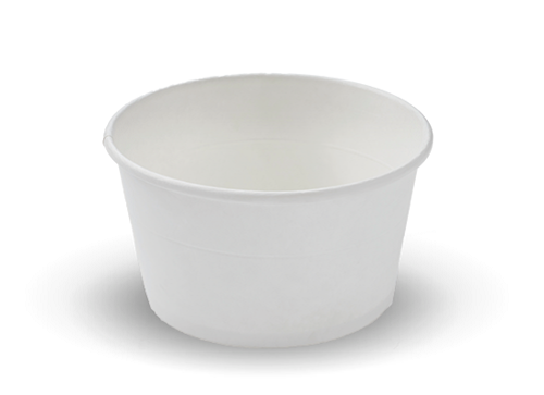 H-Pack White Plain Paper Soup Bowl Containers. (Box of 600) (26 oz / 750 ml)