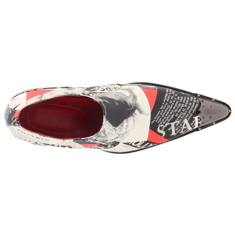 Marilyn Monroe Print Slip On Metal Cap Toe - Retro.