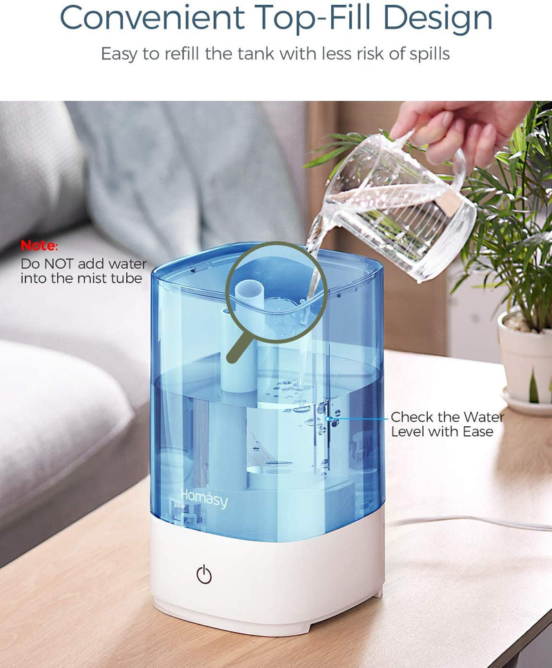 Ultrasonic Cool Mist Humidifier 4.5 L. Fresh Air Humidifiers. 28dB Quiet.