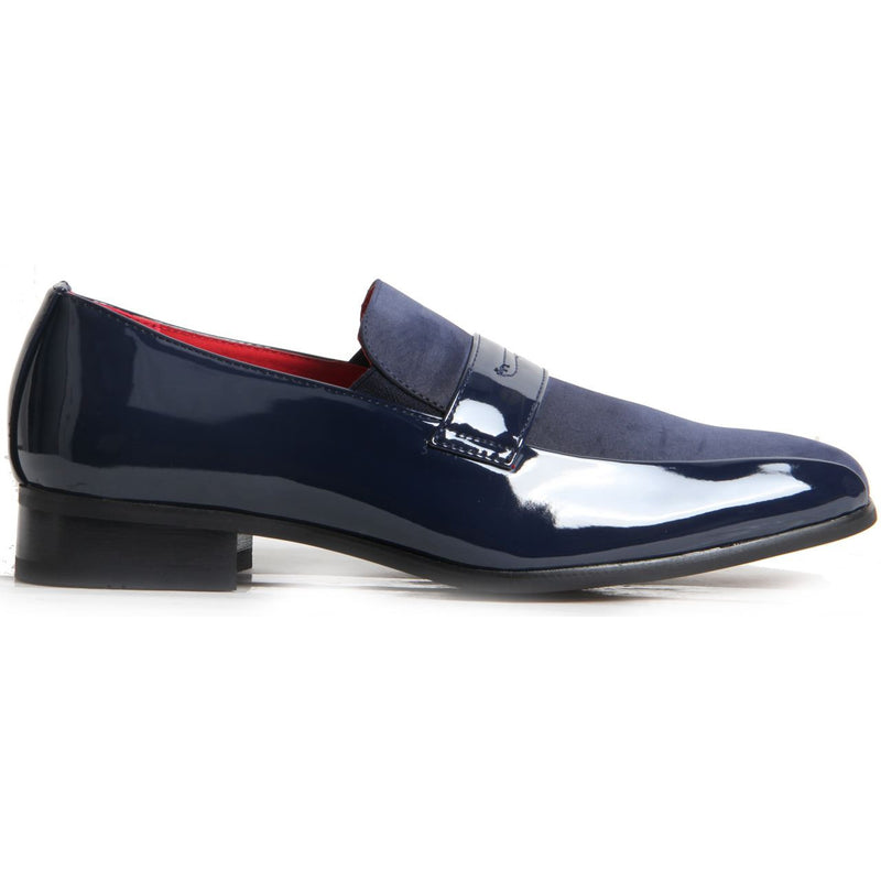 Padded Insole Smart Faux Suede Shoes - Monzese (Navy)