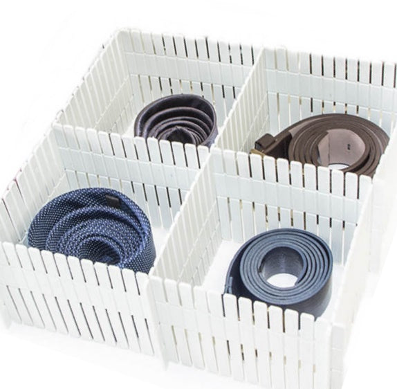 4x Drawer Dividers. Adjustable Drawer Organizer. Customized Drawer Separators.