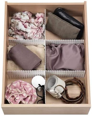 4x Drawer Dividers. Adjustable Drawer Organizer. Customized Drawer Separators.