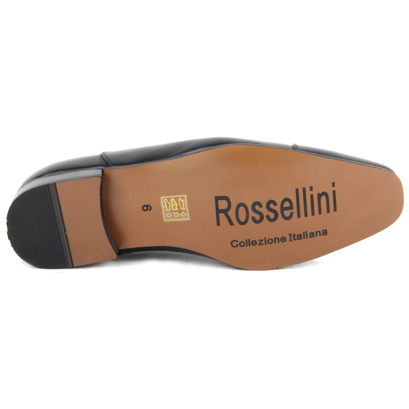 Genuine Leather Smart Spectator Shoes - Mario (Matte Black)