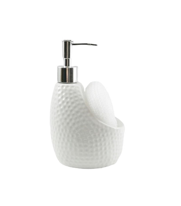 Ceramic Soap Dispenser with Sponge.