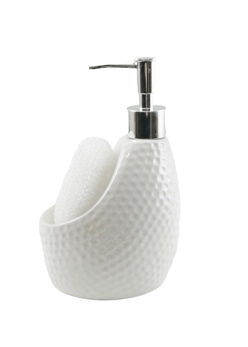 Ceramic Soap Dispenser with Sponge.
