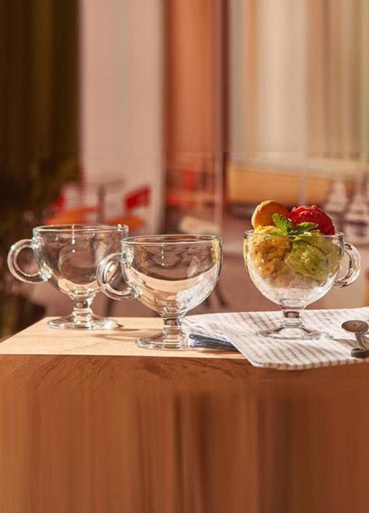 4pcs x Ice Cream Glasses Bowl. Sundae Dishes. Desert Fruit Prawn Cocktail Bowl.