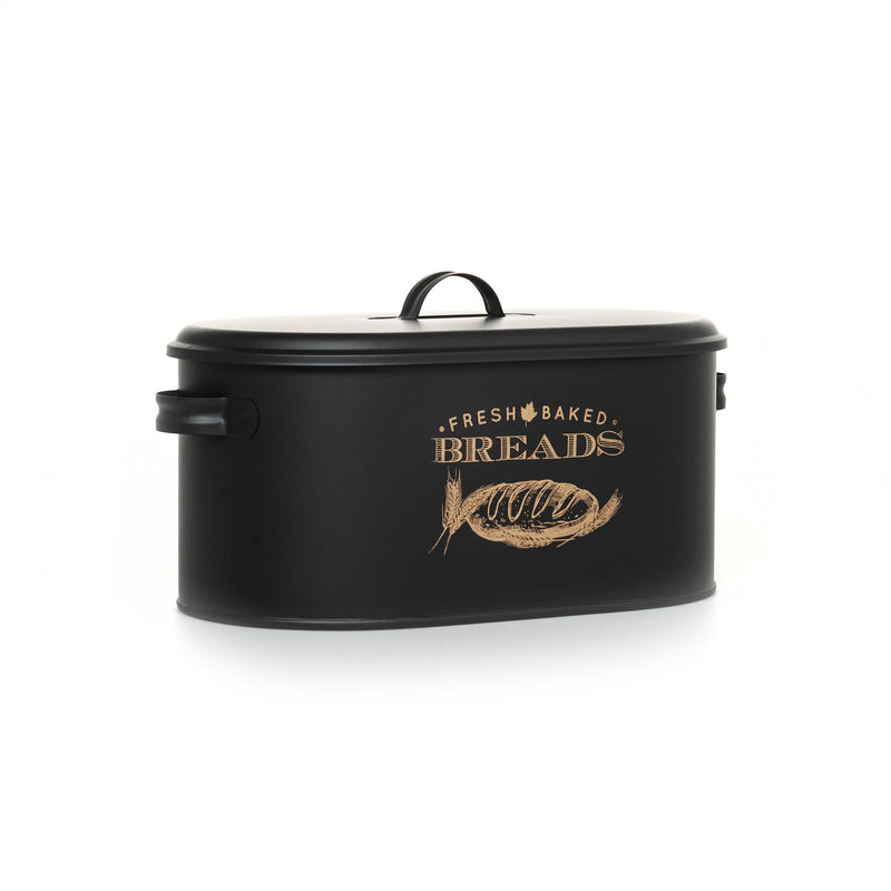 Kitchen Bread Bin Box. Metal Kitchen Storage Container with Lid.