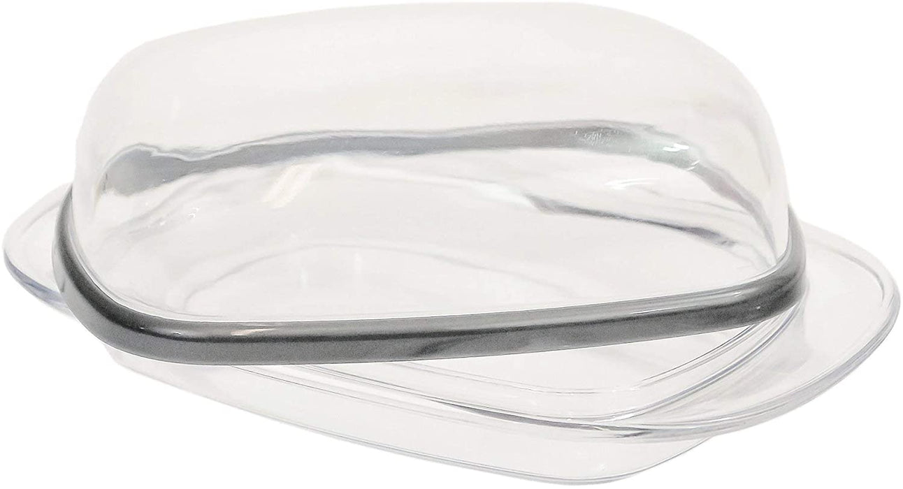 Butter Dish with Lid. Plastic  Kitchen Fridge Storage Containers. (Set of 2)