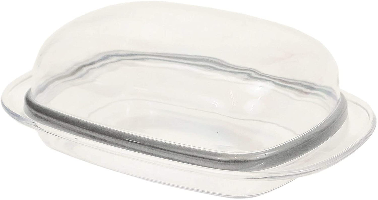 Butter Dish with Lid. Plastic  Kitchen Fridge Storage Containers. (Set of 2)
