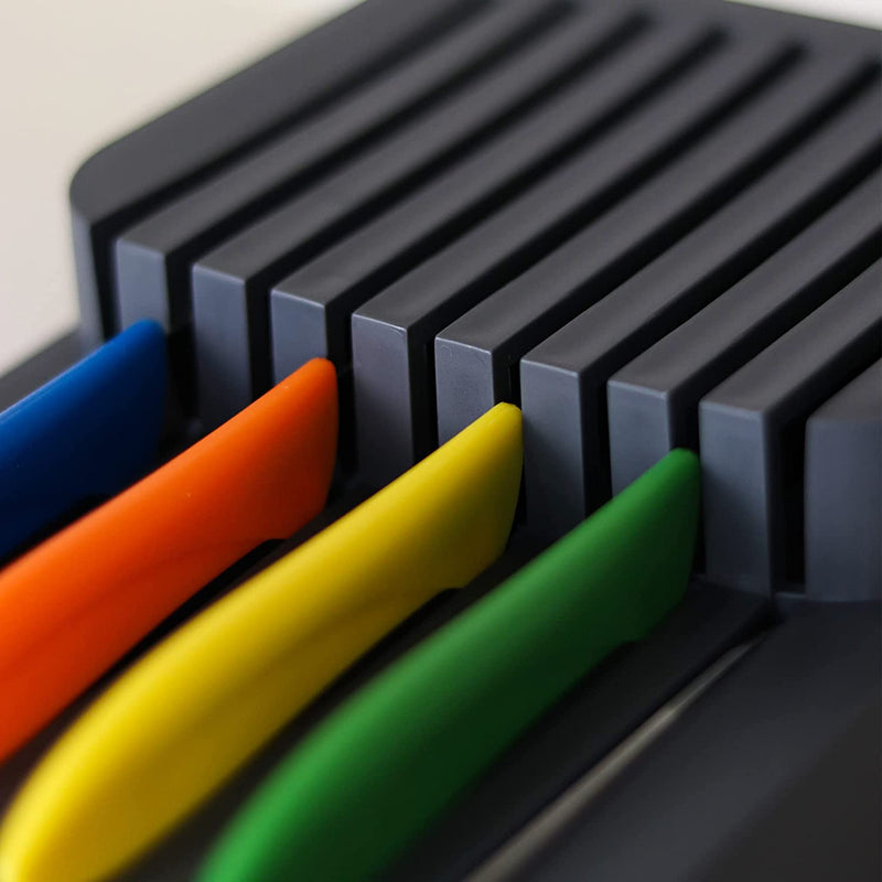 Knife Organiser. 2-Tier Horizontal Knife Block. Drawer Organizer. (Antrasit)