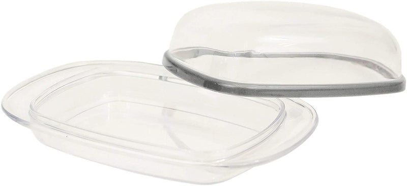 Butter Dish with Lid. Plastic  Kitchen Fridge Storage Containers. (Set of 2)