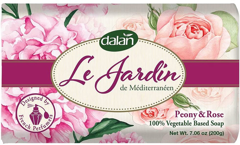 Vegetable Sop Bar.  Peony & Rose Scented Soap Bar. Gift Soap Set. (Pack of 8) (200g)