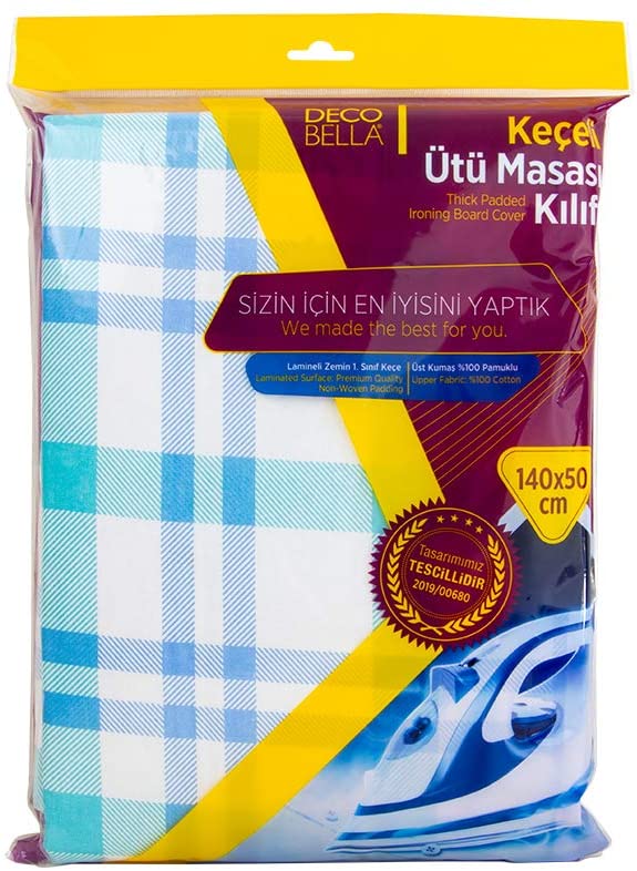 Ironing Board Cover. 140x50cm. Easy Fit. Thick Padded Ironing Board Cover.