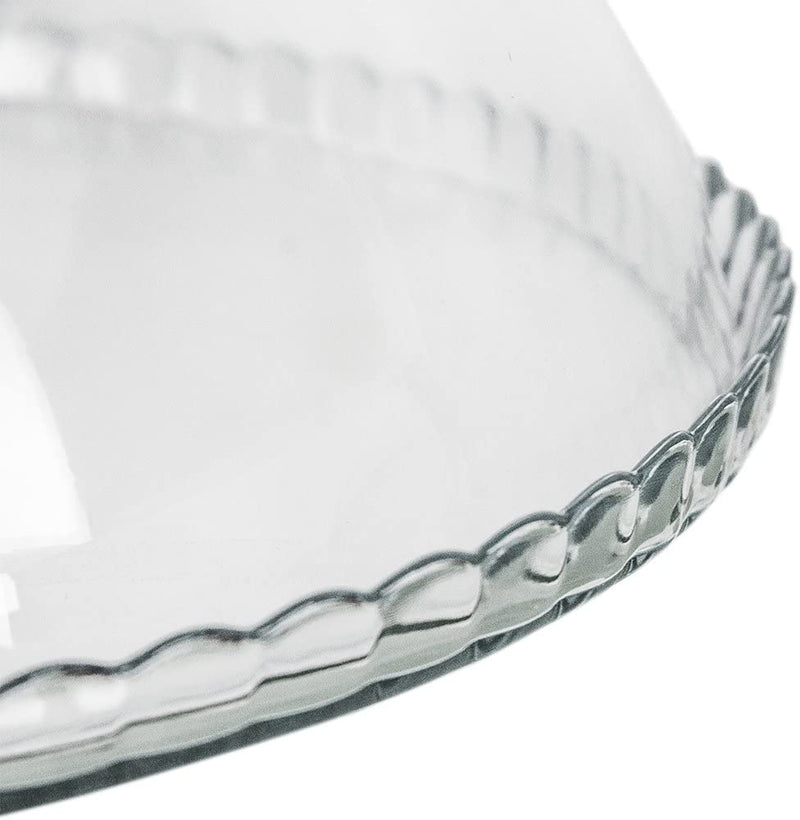 Glass Cake Stand with Dome Lid. Footed Serving Platter. Glass Serving Stand.