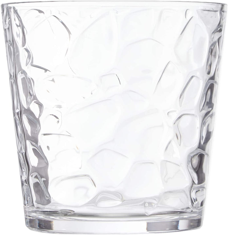 2x Glass Orchid Flower Pot. Ice Mosaic Design Round Vase. Decorative Pot.