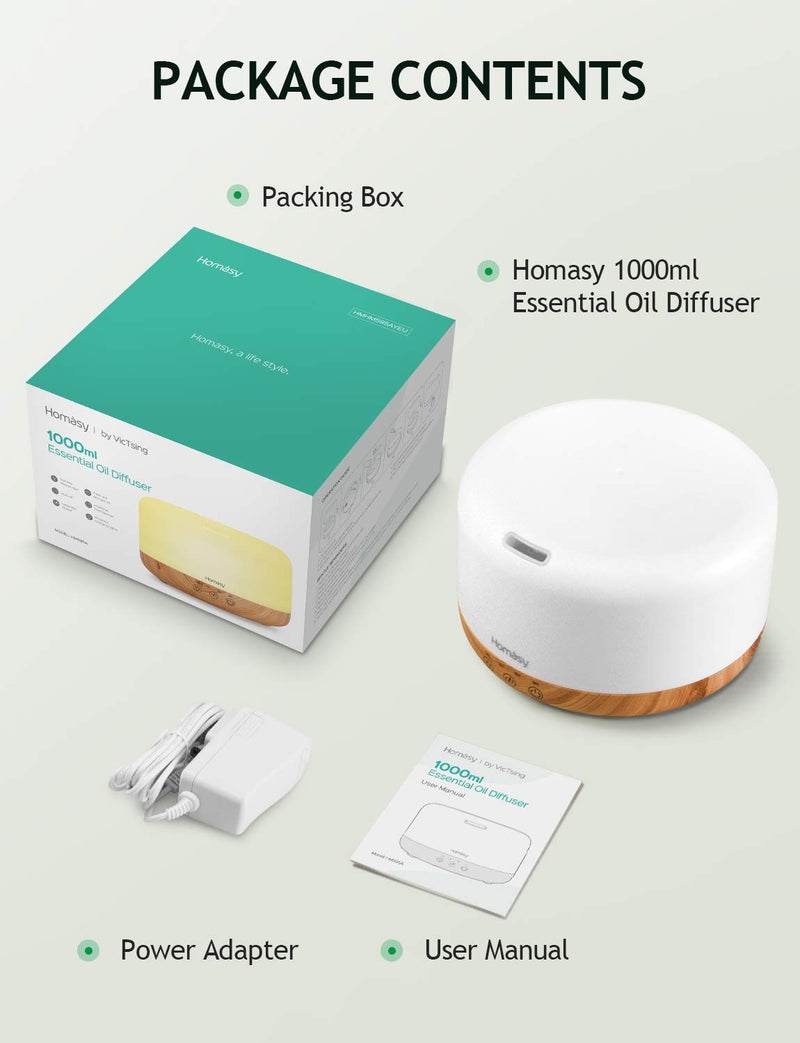 1000 ml Aroma Diffuser. Large Essential Oil Diffuser. Fragrant Air Purifier.