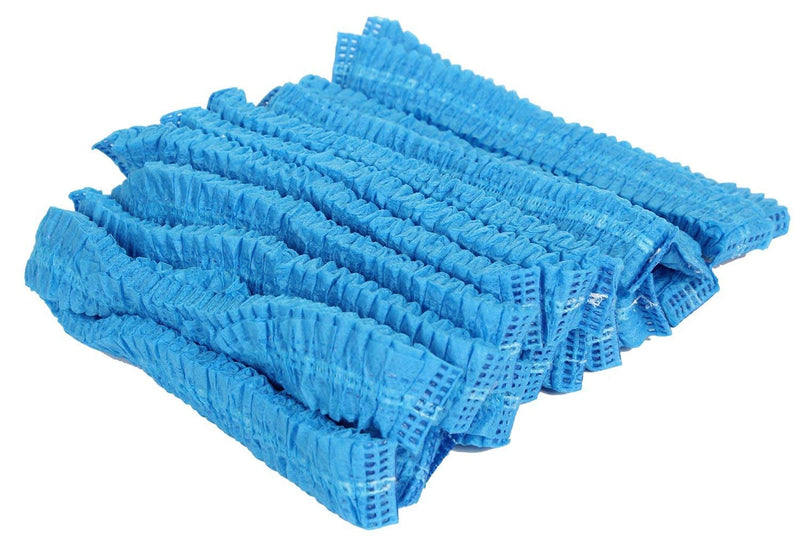 Disposable Elastic Mob Caps Blue Hair Cover Net. (21 inch) (Box of 1000)