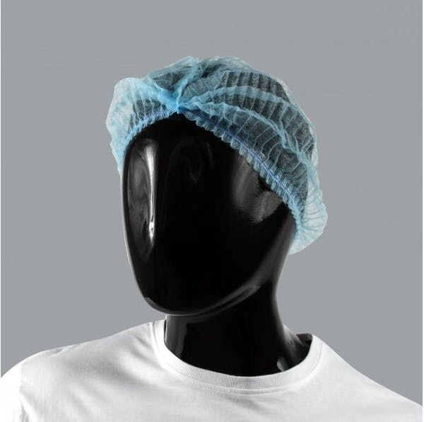 Disposable Elastic Mob Caps Blue Hair Cover Net. (21 inch) (Box of 1000)