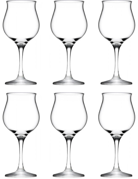 Large Wine Glasses. Stemware Red Wine Goblets. (Pack of 6) (475 cc/ml).