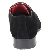 Derby Shoes Genuine Leather Lining Lace Up - Azurra (Black).