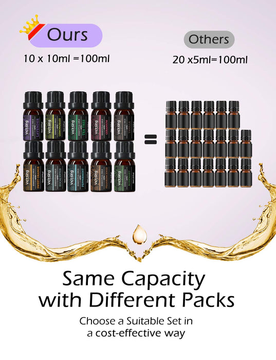 Essential Oils Set. Aromatherapy Essential Oil For Diffuser. Gift Set. (20x10ml)