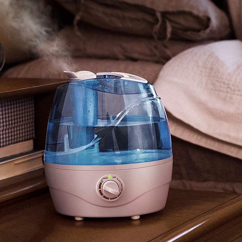 2.2L Cool Mist Humidifier. Ultrasonic Air Humidifier. 360° Nozzle. 28dB Quiet.