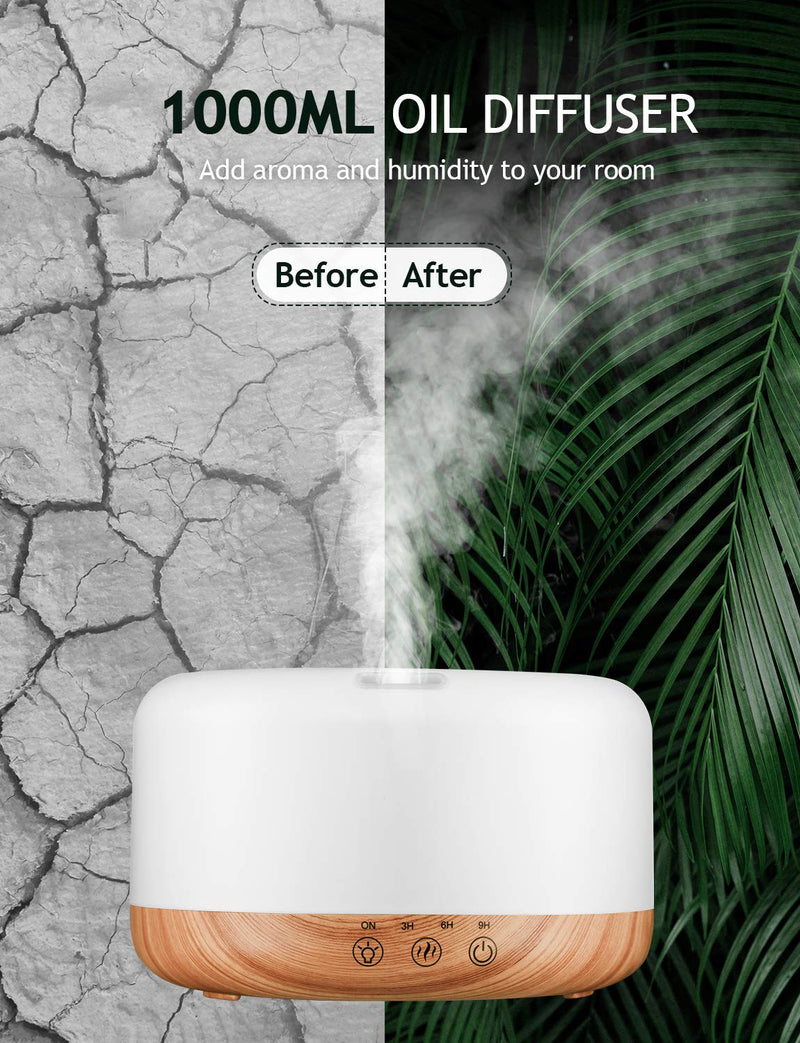 1000 ml Aroma Diffuser. Large Essential Oil Diffuser. Fragrant Air Purifier.