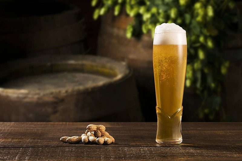 Wheat Craft Beer Glasses. Lager Beer Glass. Ale Craft Glass. (Pack of 4)(455 ml)