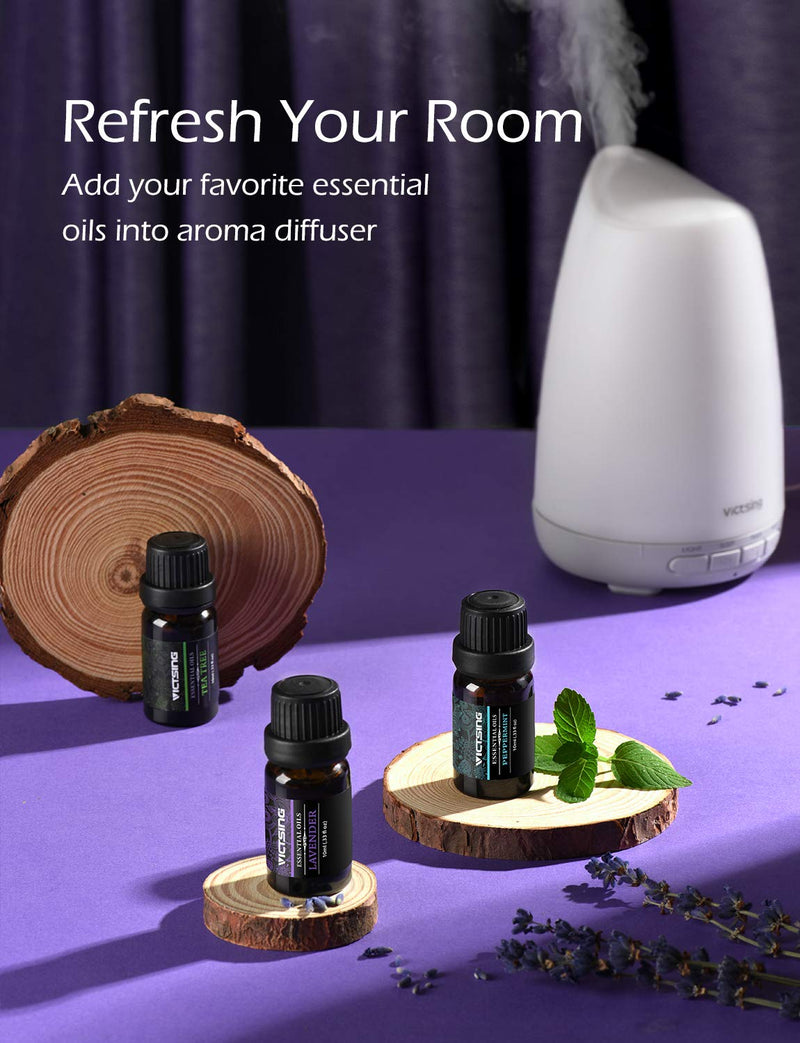 Essential Oils Set. Aromatherapy Essential Oil For Diffuser. Gift Set. (10x10ml)