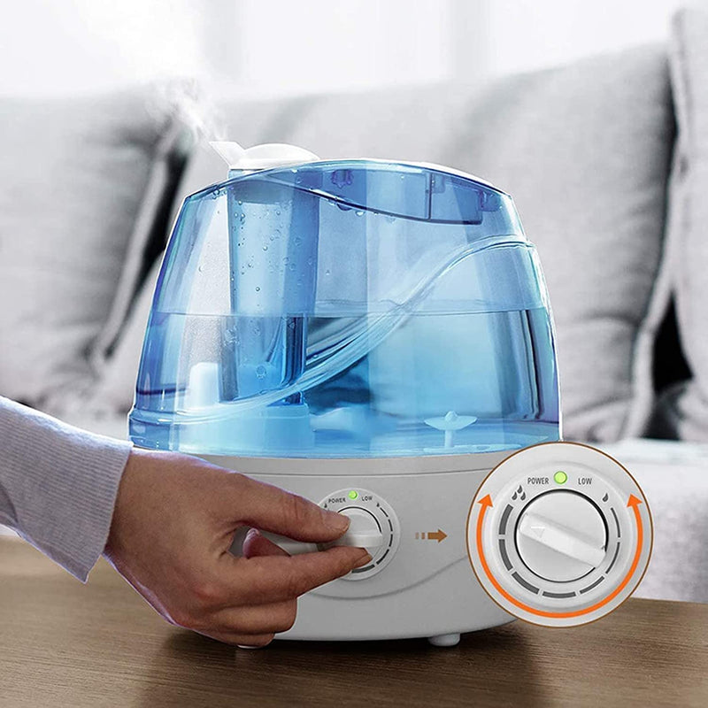 2.2L Cool Mist Humidifier. Ultrasonic Air Humidifier. 360° Nozzle. 28dB Quiet.