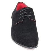 Derby Shoes Genuine Leather Lining Lace Up - Azurra (Black).