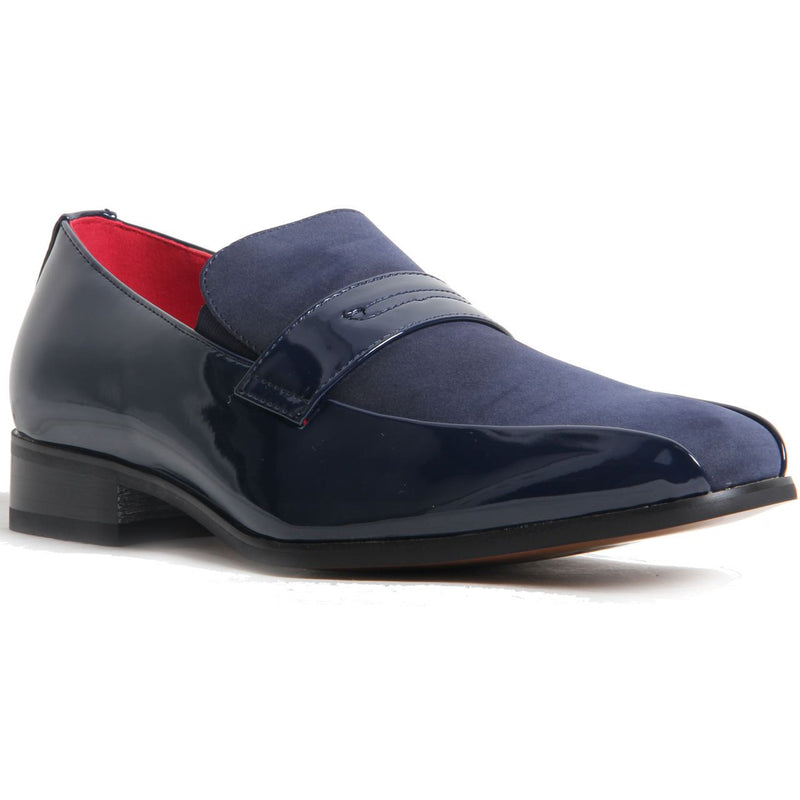 Padded Insole Smart Faux Suede Shoes - Monzese (Navy)