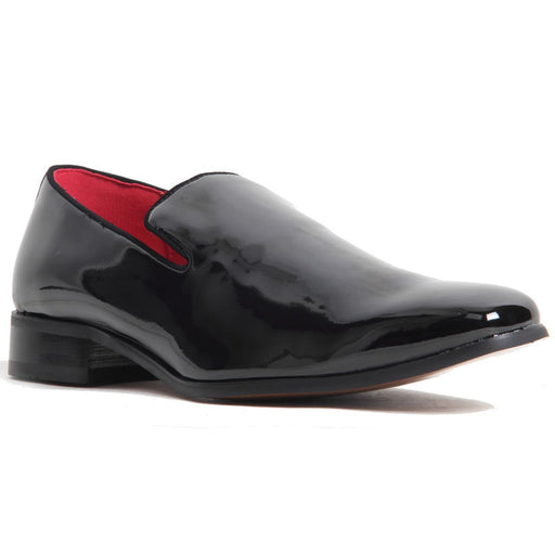 Fashion Loafer Wedding Party Shoes - Justin (Patent Black).