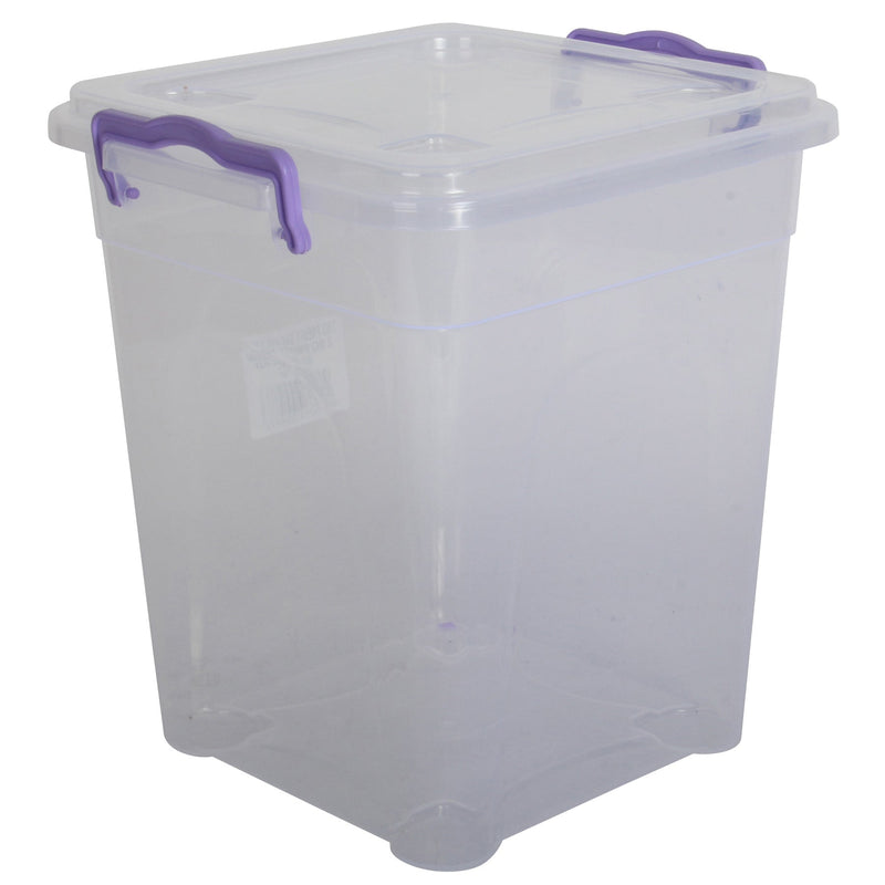5x Plastic Storage Box With Lid - 7L