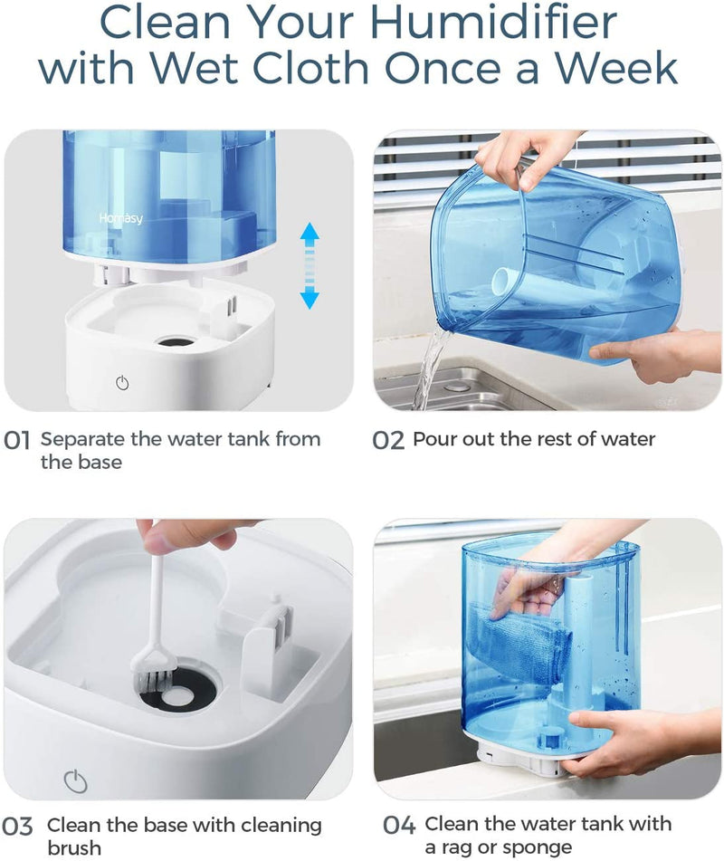 Ultrasonic Cool Mist Humidifier 4.5 L. Fresh Air Humidifiers. 28dB Quiet.