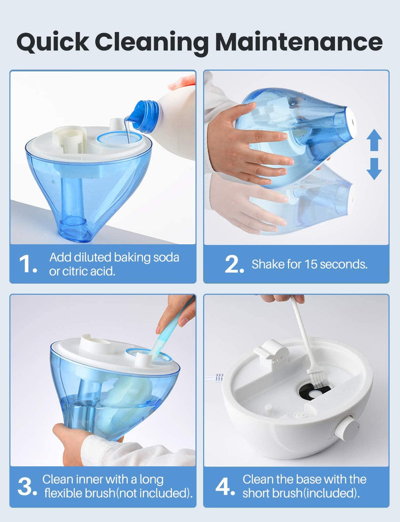 1.6L Cool Mist Humidifier. 22dB Whisper-Quiet For Bedroom. Auto Shut-Off.