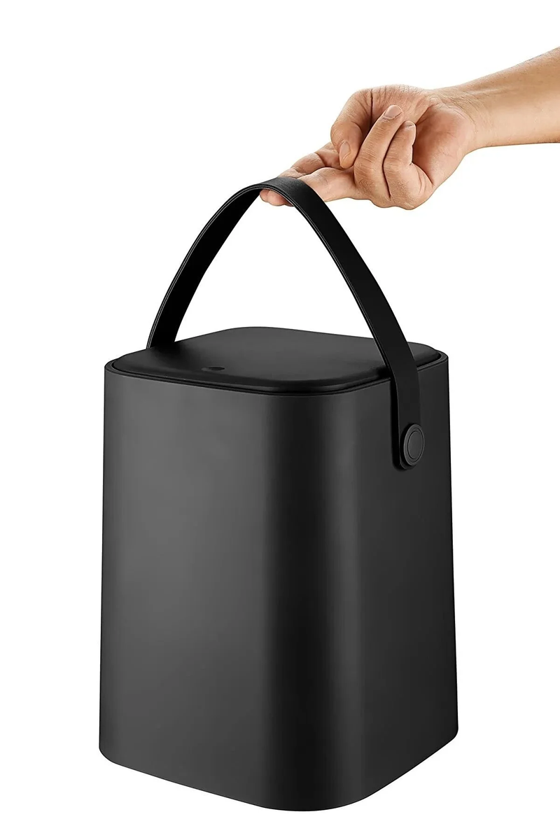 8 Liter Touch Top Dustbin. Removable Bucket. Soft Handle.