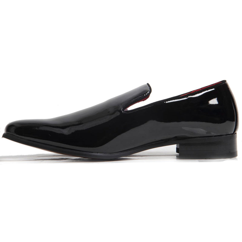 Fashion Loafer Wedding Party Shoes - Justin (Patent Black).