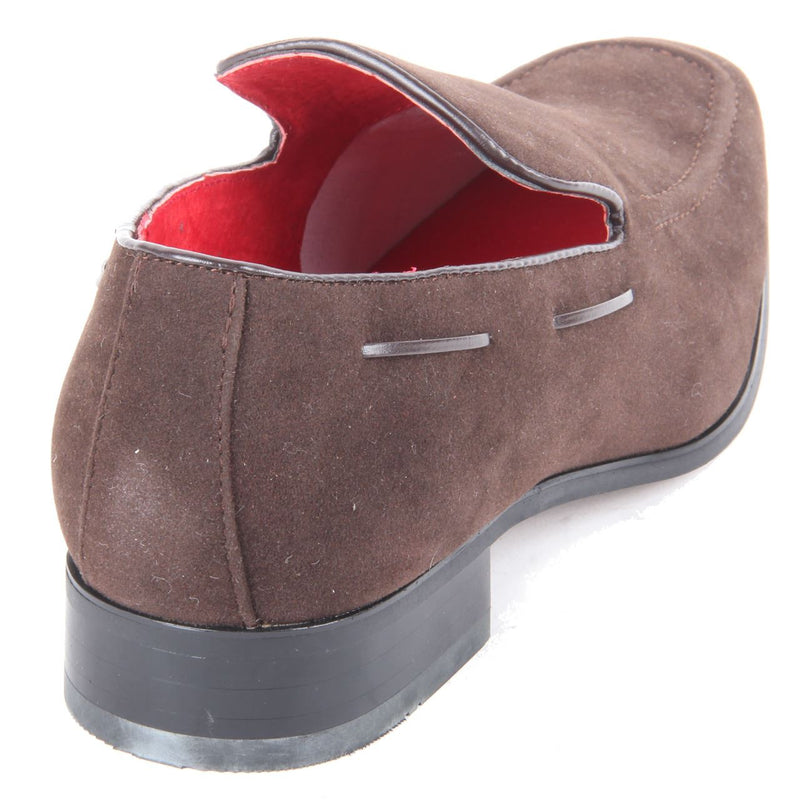 Suede Heavy Stitched Loafer - Runu (Suede Brown)