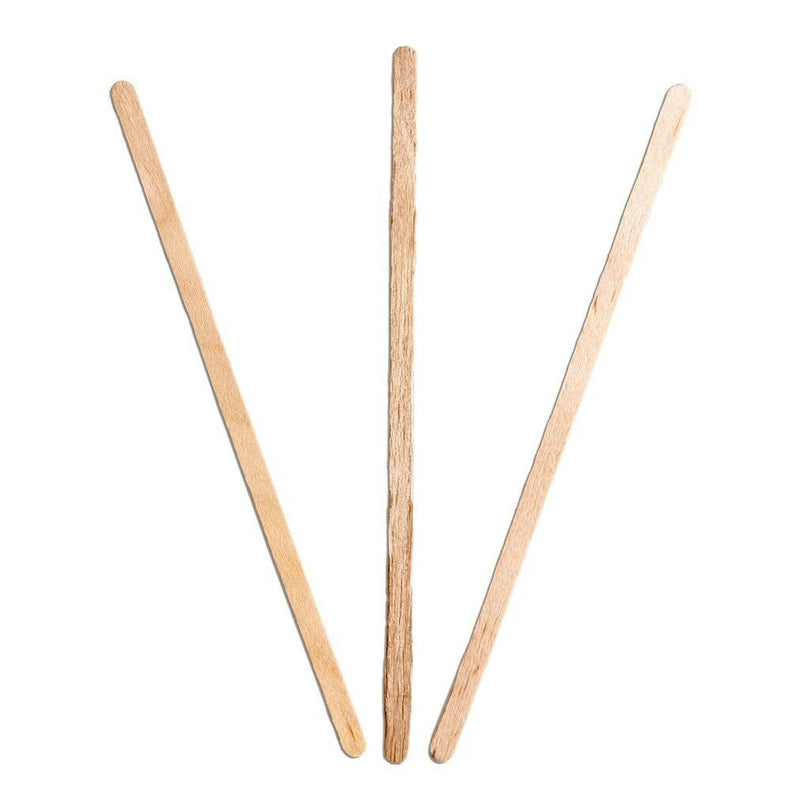Dispo Biodegradable Disposable Wooden Stirrer.(5.5 inch / 140 mm) (Box of 1000)