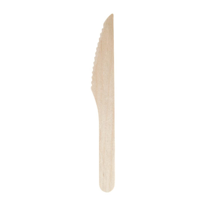 Dispo Birchwood Wooden Disposable Knife. ( Box of 1000 pcs.) (165 mm)