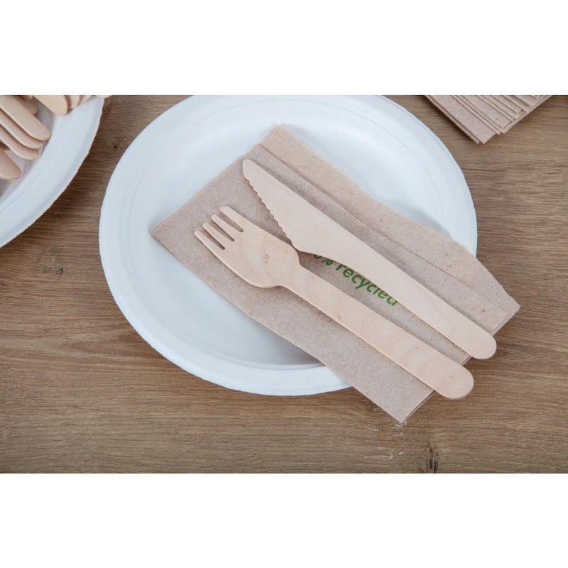 Dispo Birchwood Wooden Disposable Knife. ( Box of 1000 pcs.) (165 mm)
