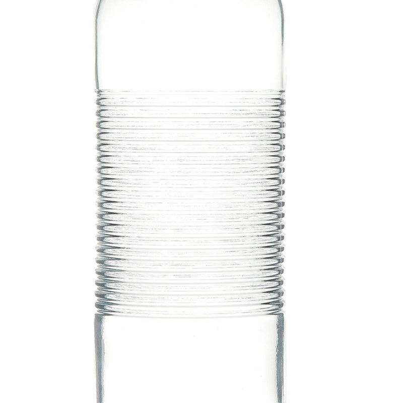 Glass Bottles. Cork Stopper Lid. Water Juice Wine Carafe. (Set of 2) (1070 ml)