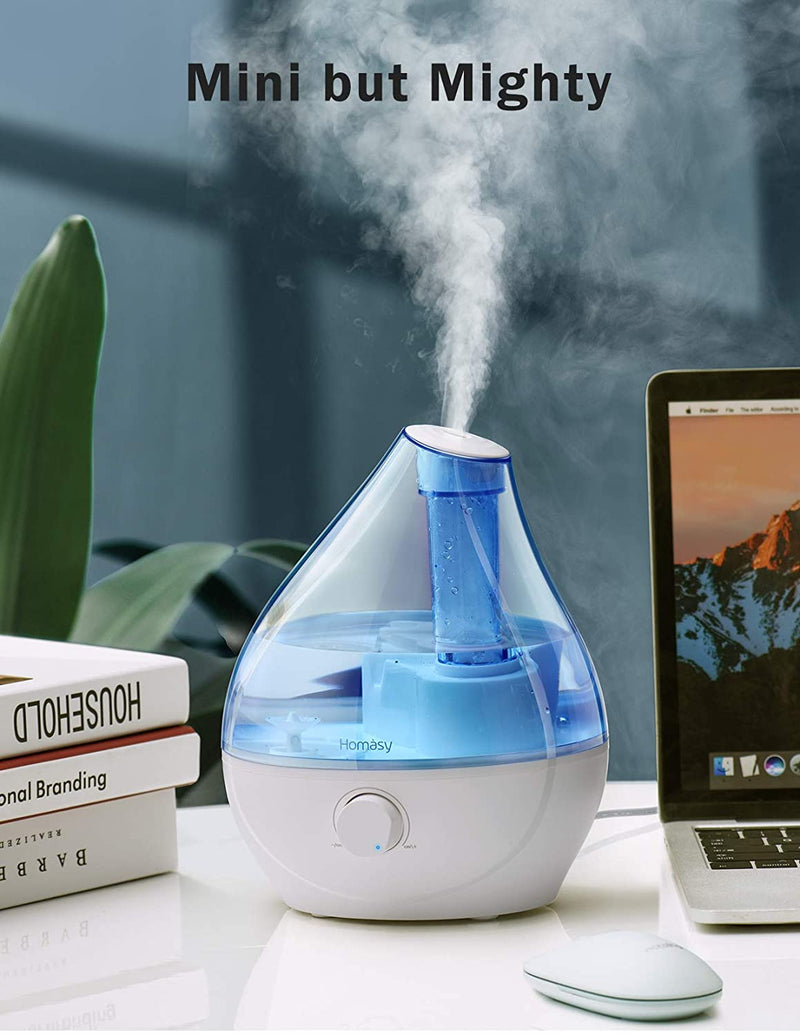 1.6L Cool Mist Humidifier. 22dB Whisper-Quiet For Bedroom. Auto Shut-Off.