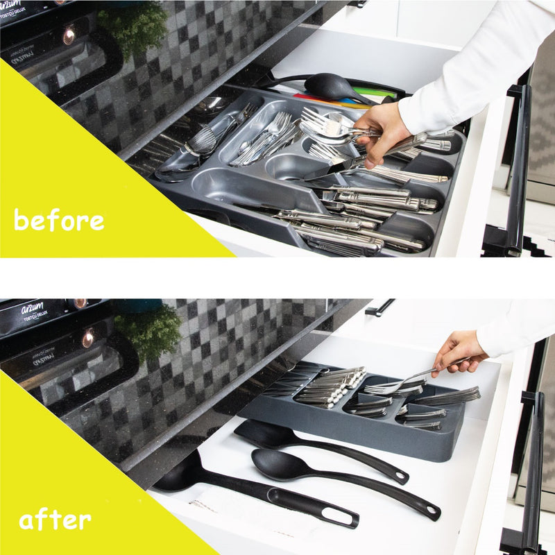 Large Cutlery Organizer. (9 Compartment)