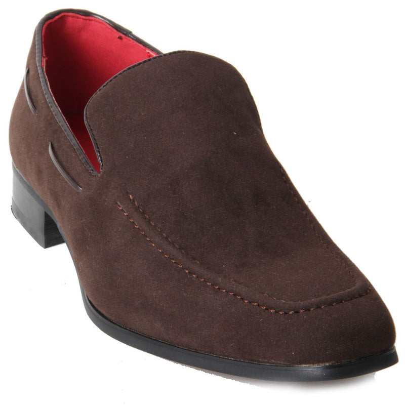 Suede Heavy Stitched Loafer - Runu (Suede Brown)